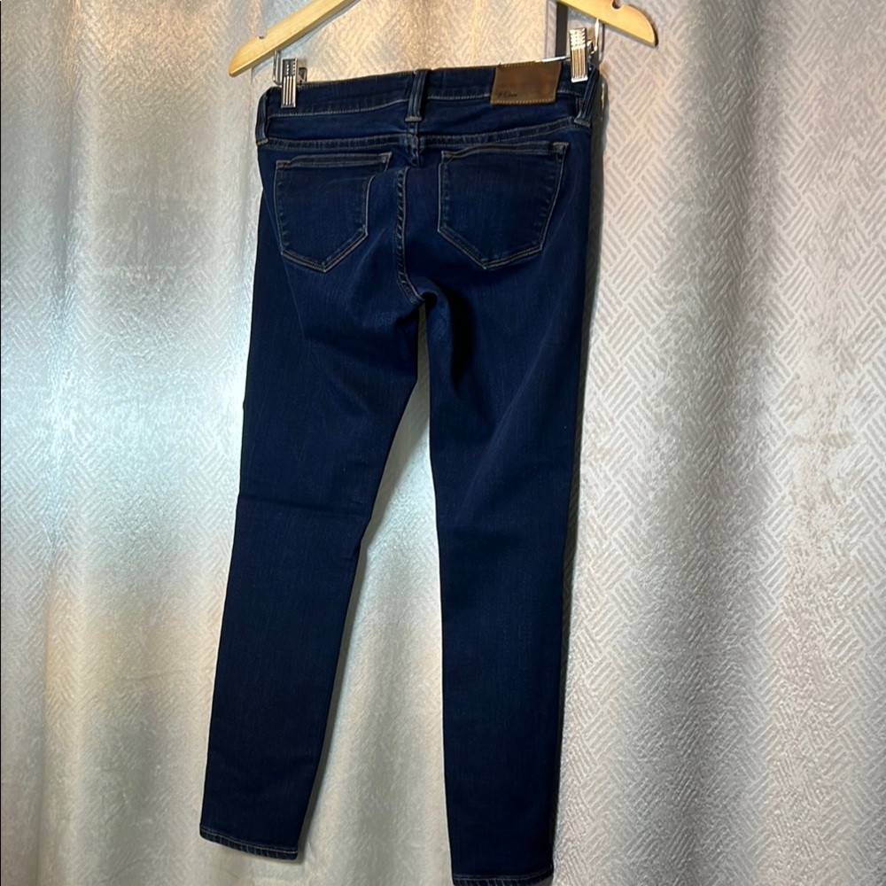 J Crew Maternity Toothpick Size 26 Dark Wash Stretch Skinny Jeans Ankle. (ord48) - Picture 8 of 13